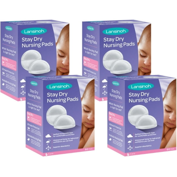 Lansinoh Nursing Pads Stay Dry 60 Each Medium